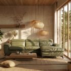 Canap&eacute; d'angle relax en cuir BELLINI