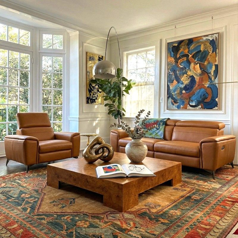 Fauteuil relax en cuir BELLINI