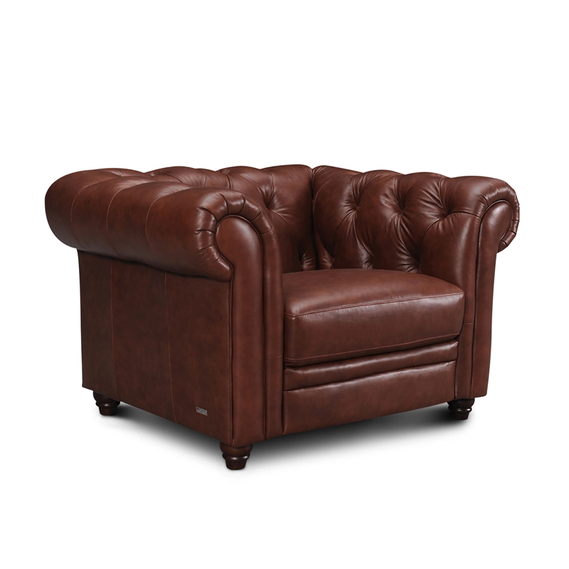 Fauteuil en cuir CHESTERFIELD