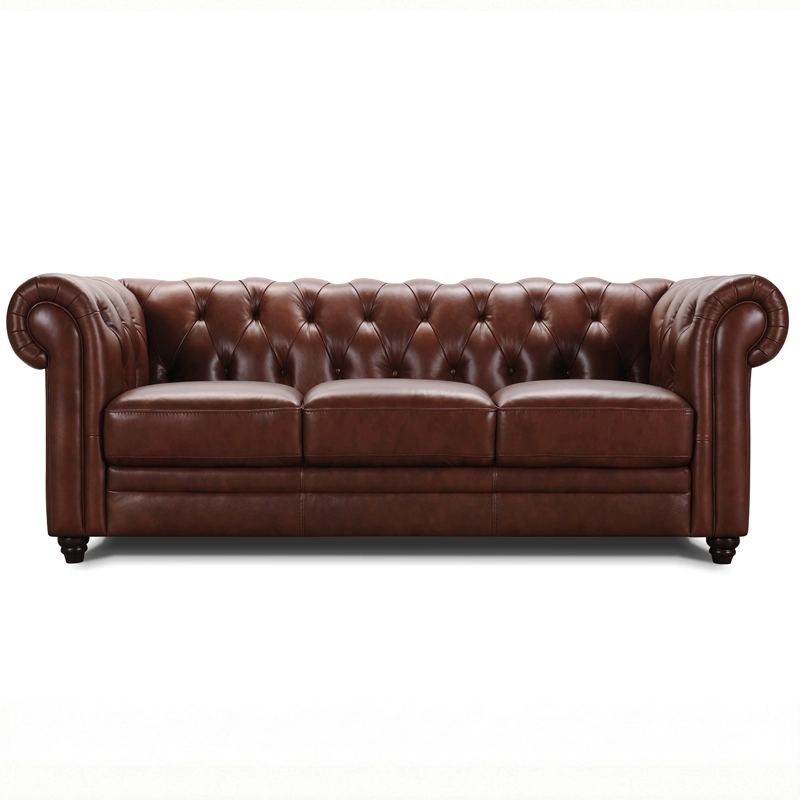 Canap&eacute; cuir Chesterfield