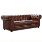 Canap&eacute; cuir Chesterfield
