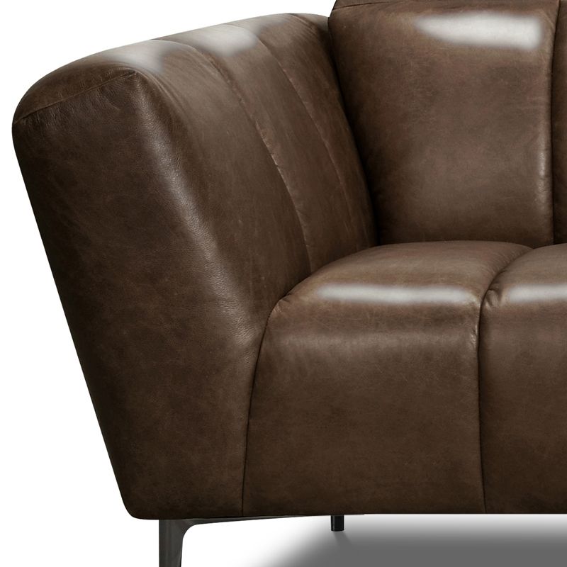 Canap&eacute; droit en cuir GABY 2