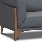 Canap&eacute; droit en cuir LISEA