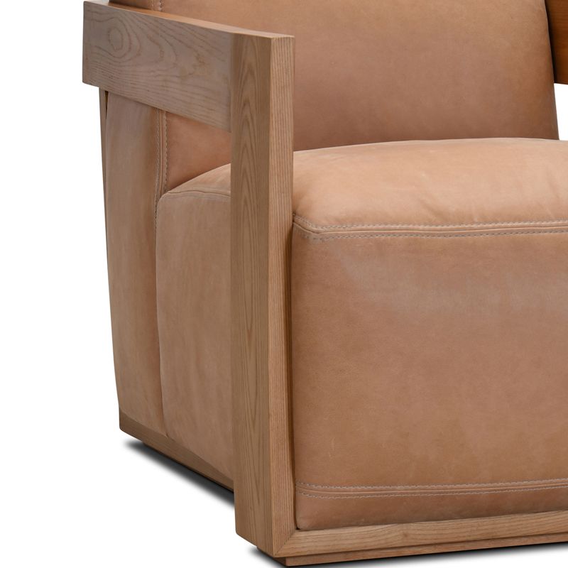 Fauteuil en cuir KALINA