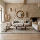 Fauteuil en tissu LUANA