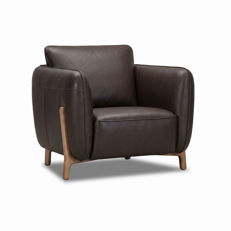 Fauteuil en cuir LUANA