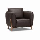 Fauteuil en cuir LUANA