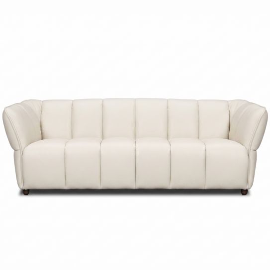 Canap&eacute; droit en cuir MILA