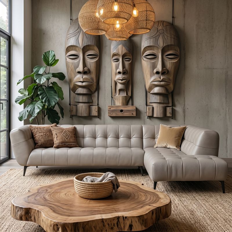 Canap&eacute; d'angle en cuir CURBY