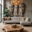 Canap&eacute; d'angle en cuir CURBY