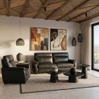 Fauteuil relax en cuir JONAS