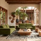 Canap&eacute; droit en tissu TODD