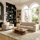 Fauteuil en cuir TODD