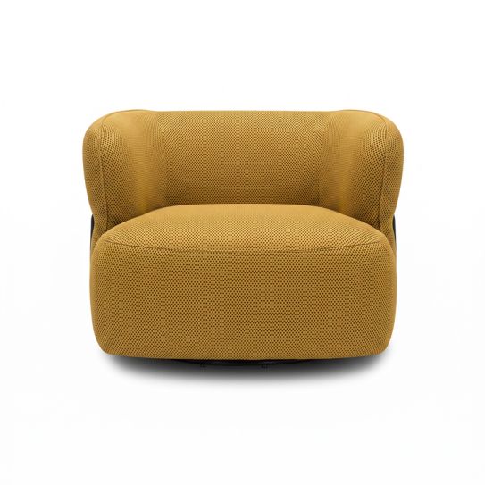 Fauteuil en tissu pivotant CIRO