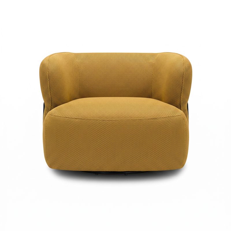 Fauteuil en tissu pivotant CIRO