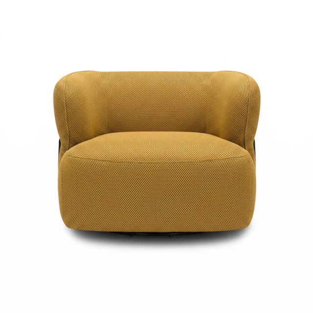 Fauteuil en tissu pivotant CIRO