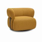 Fauteuil en tissu pivotant CIRO