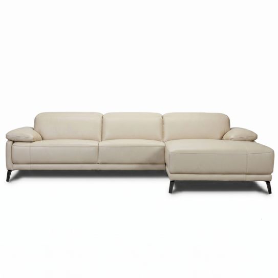 Canap&eacute; d\'angle relax en cuir NICOLO