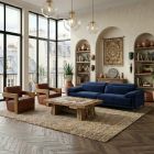 Fauteuil en cuir KALINA