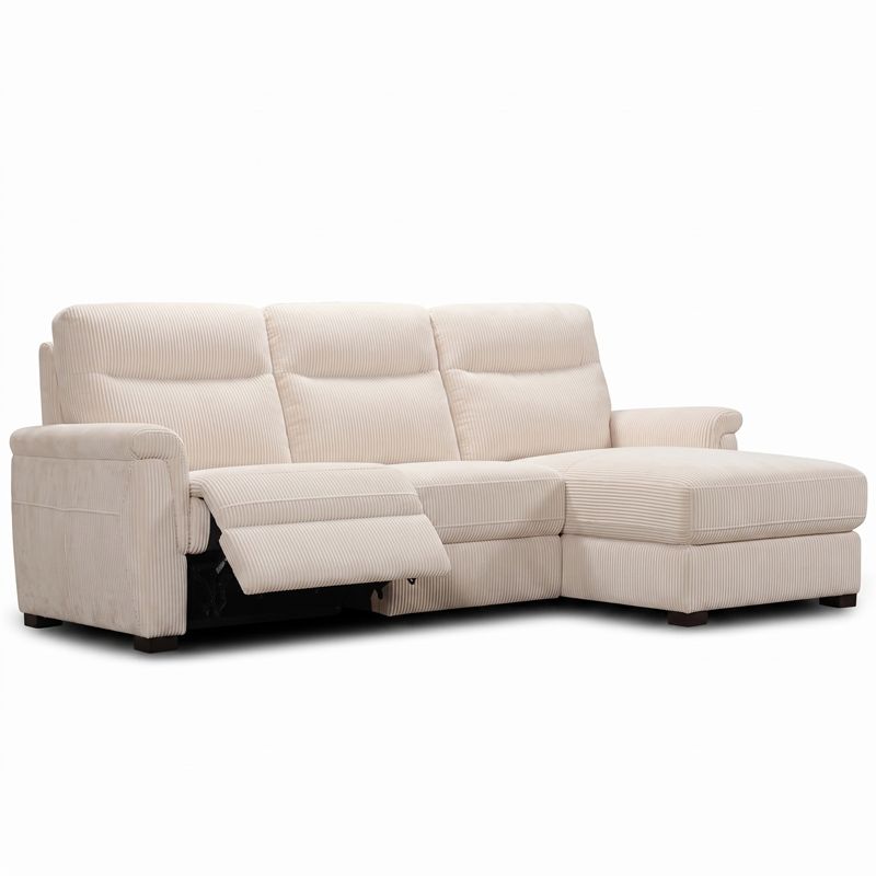 Canap&eacute; d'angle relax en tissu JONAS