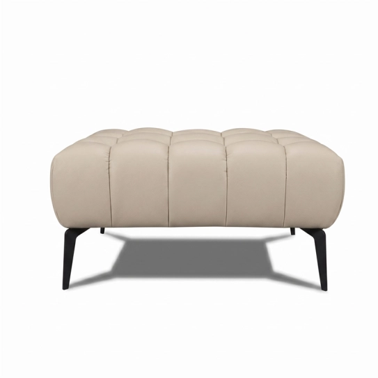 Pouf en cuir CURBY