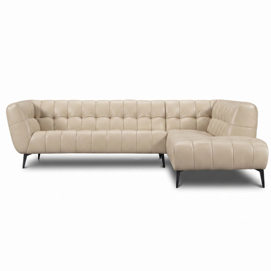 Canap&eacute; d\'angle en cuir CURBY