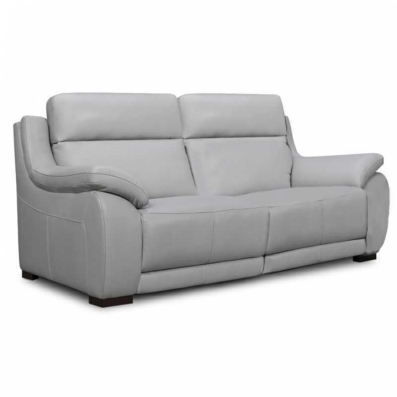 Canap&eacute; droit relax en cuir TOBY