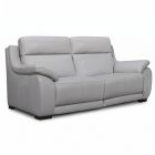 Canap&eacute; droit relax en cuir TOBY