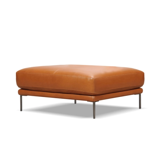 Pouf en cuir GOYA