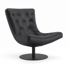 Fauteuil pivotant en cuir GRANT