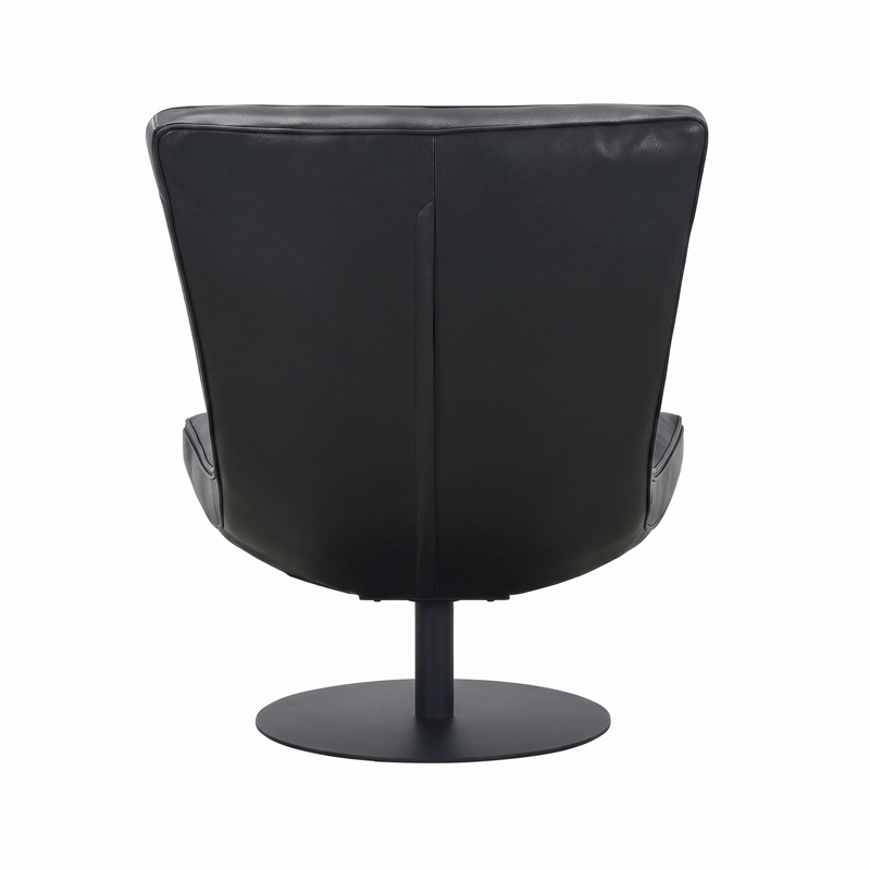 Fauteuil pivotant en cuir GRANT