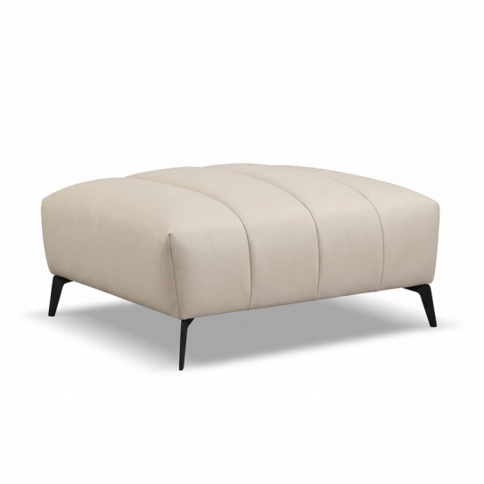 Pouf en cuir GABY