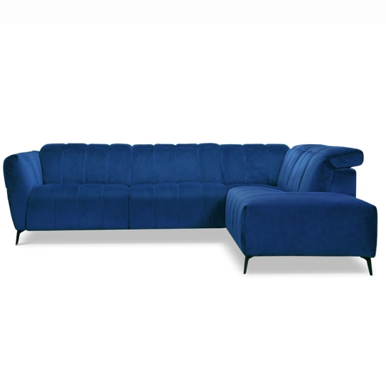 Canapé d\'angle relax en tissu GABY