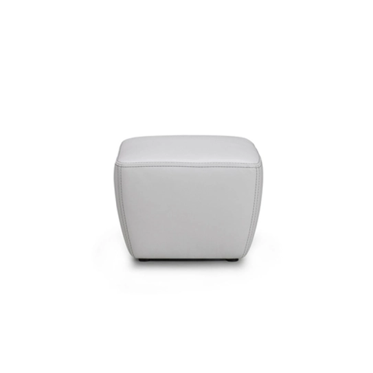 Pouf carré en cuir