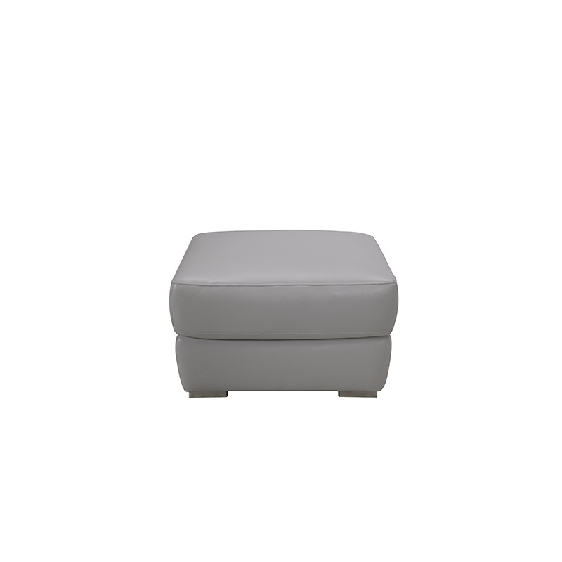 Pouf rectangle en cuir INTEMPOREL