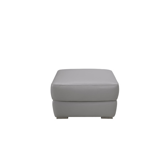 Pouf rectangle en cuir