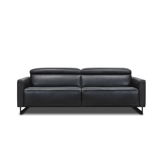 Canapé droit relax en cuir VALERIA