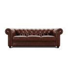 Canapé droit en cuir CHESTERFIELD Canapé droit en cuir CHESTERFIELD