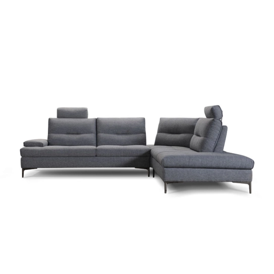 Canapé d\'angle avance-recule en tissu BIRMAN