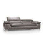 Canapé droit en cuir MADISON