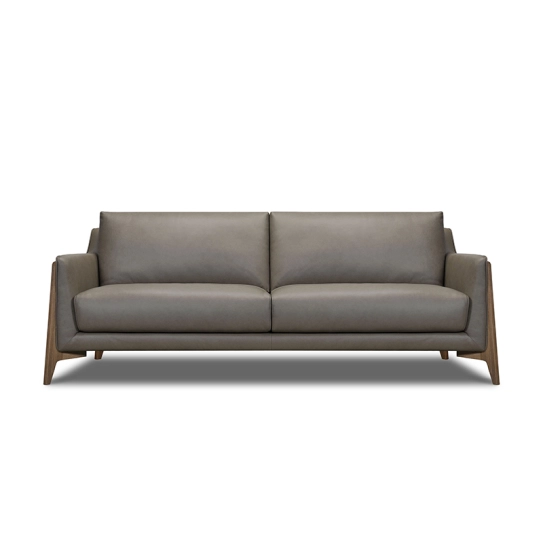 Canapé droit en cuir AILEY