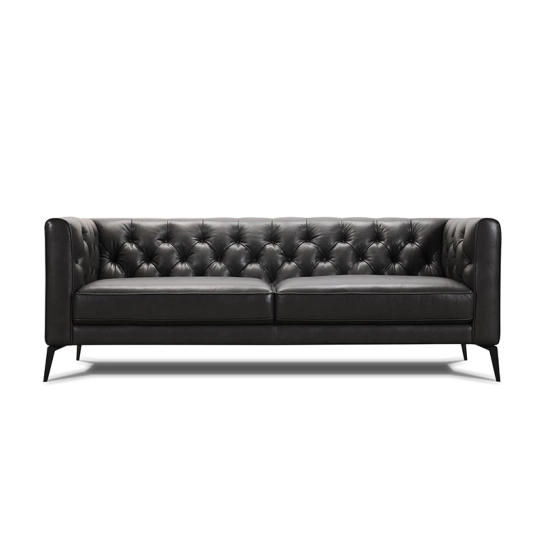 Canapé droit en cuir TWISTER