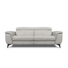 Canapé droit relax en cuir MARCUS