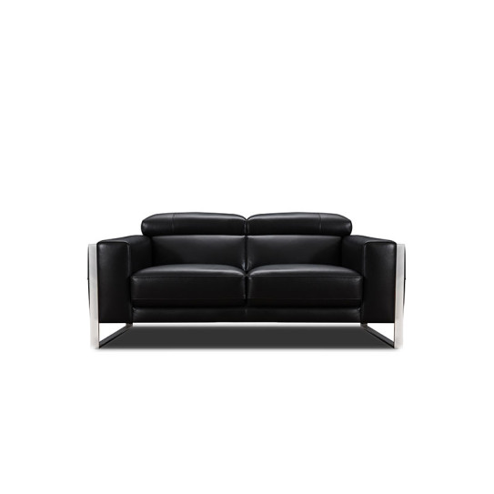 Canap&eacute; droit en cuir CANCUN