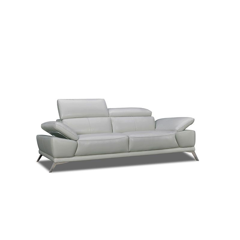 Canapé droit en cuir TRIOMPHE