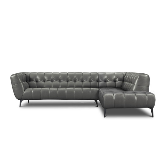 Canapé d\'angle en cuir CURBY