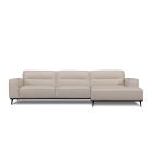 Canapé d'angle en cuir TODD