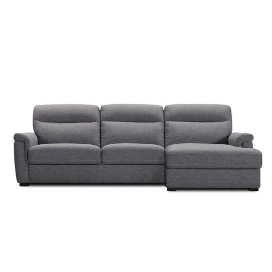 Canapé d\'angle relax en tissu JONAS