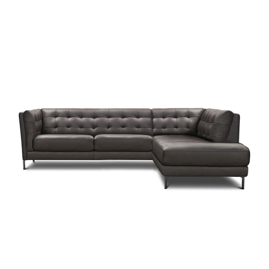 Canapé d\'angle en cuir MOCCA