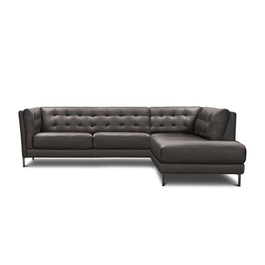 Canapé d\'angle en cuir MOCCA